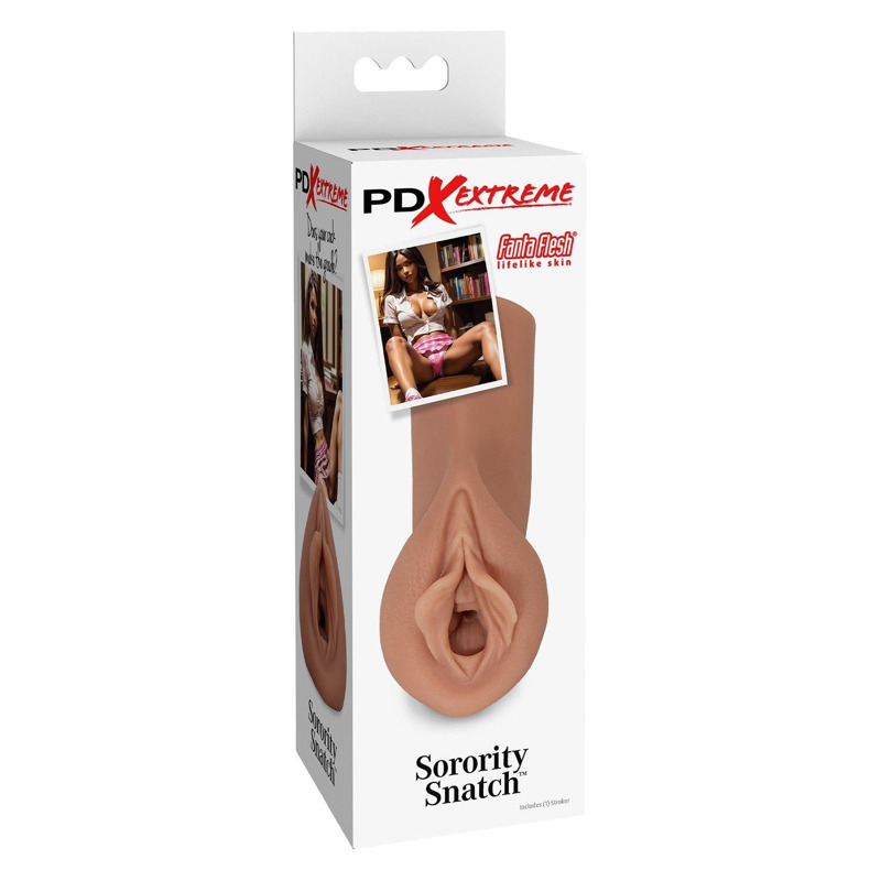 Мастурбатор Pipedream PDX Extreme Sorority Snatch коричневый, 13.5 см