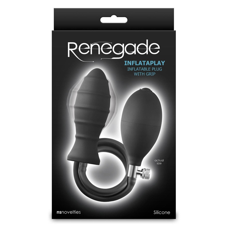 Анальная пробка с накачкой NS Novelties Renegade черная, 69.2 см