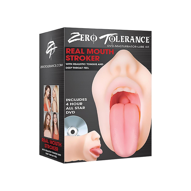 Мастурбатор рот Zero Tolerance с языком, 16.5 см