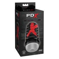 Мастурбатор нереалистичный Pipedream PDX Elite в черной колбе, 19.1 см