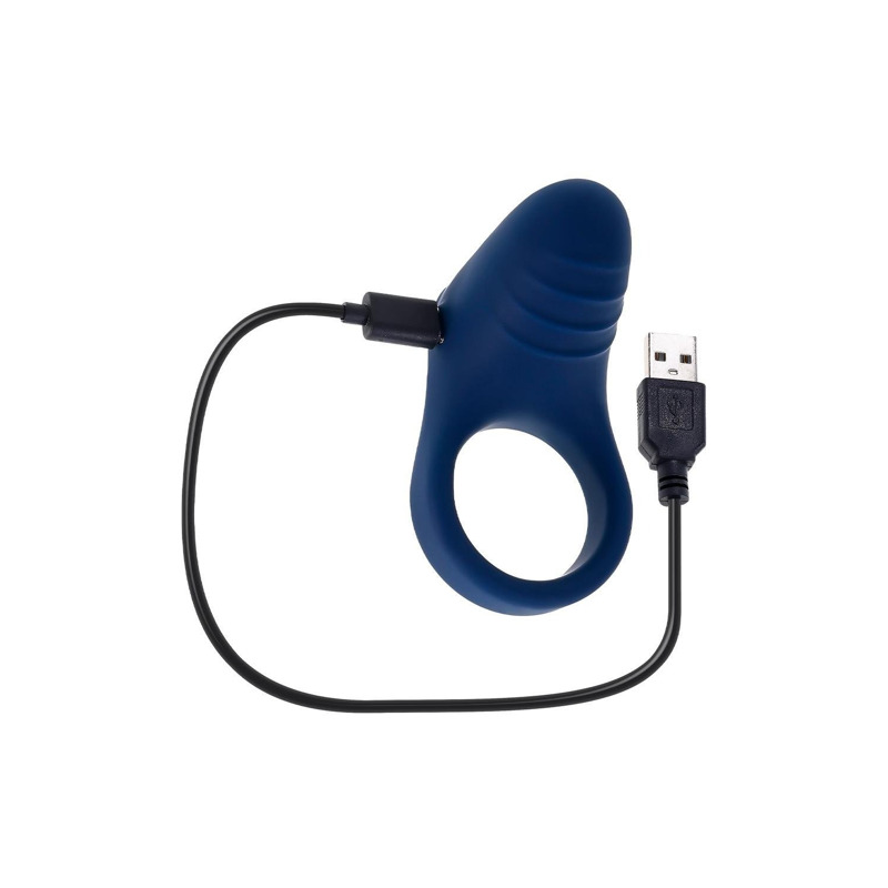 Эрекционное виброкольцо Evolved Playboy синее, 7.8 см