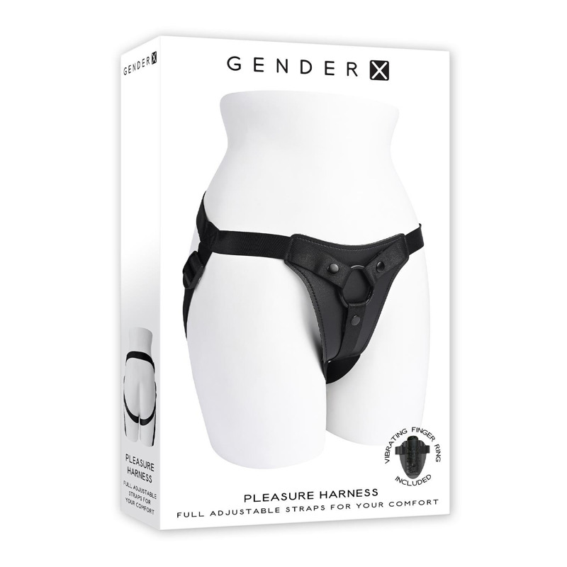 Трусики-ремни для страпона Gender X черные