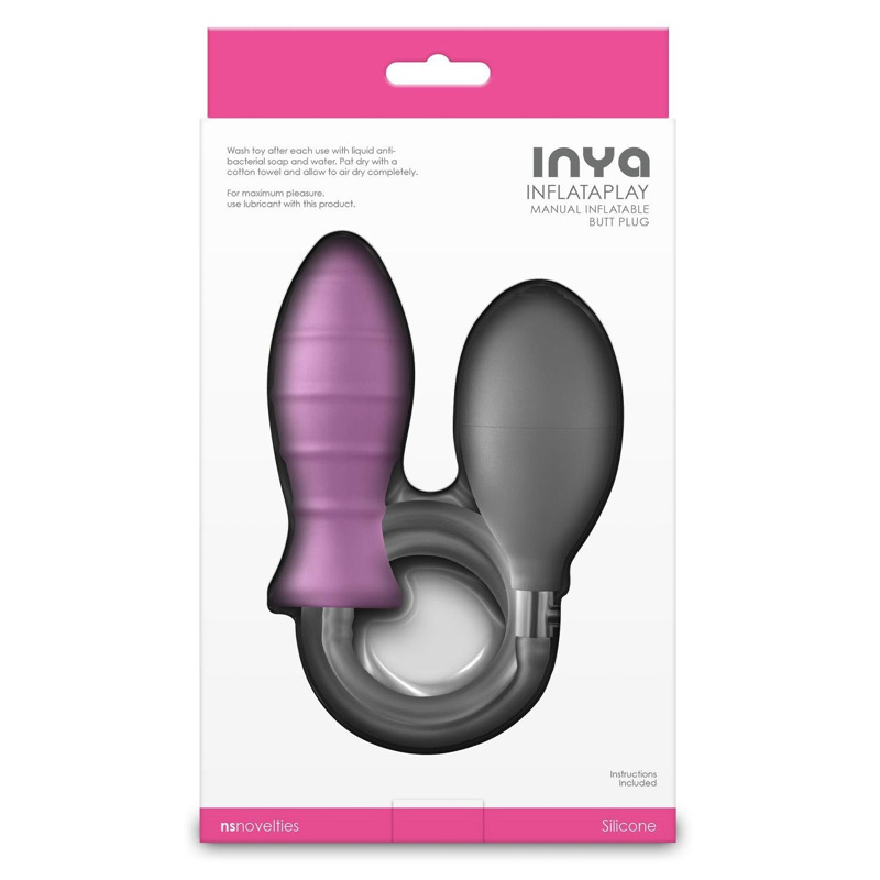 Анальная пробка NS Novelties Inya с накачкой, розовая