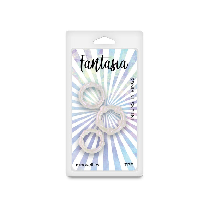Набор эрекционных колец NS Novelties Fantasia белый, 3 шт