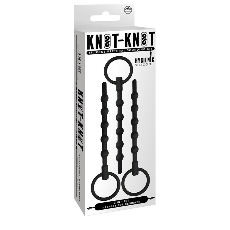 Набор уретральных катеторов NMC Knot Knot черный, 3 шт