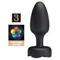 Анальный вибратор PRETTY LOVE Osborn с LED-подсветкой, 9.8 см