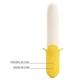Вибратор в форме банана Pretty Love Banana Geek с фрикциями, 19.5 х 3.1 см