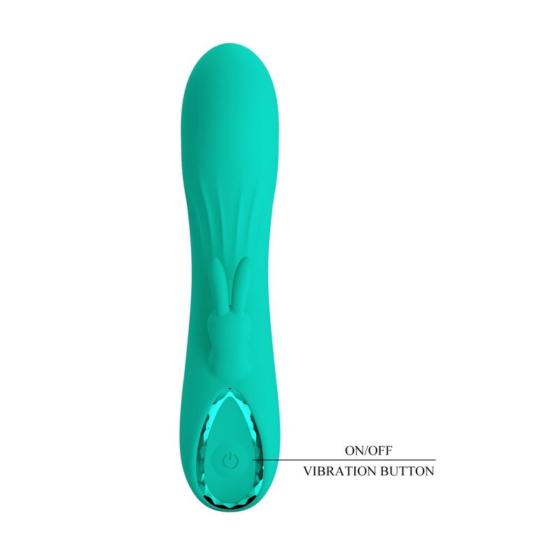 Вибратор-кролик PRETTY LOVE DJ Stick бирюзовый, 12.7 х 2.7 см