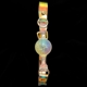 Кляп-шарик прозрачный UNIVIBE с разноцветным камнем, силиконовый