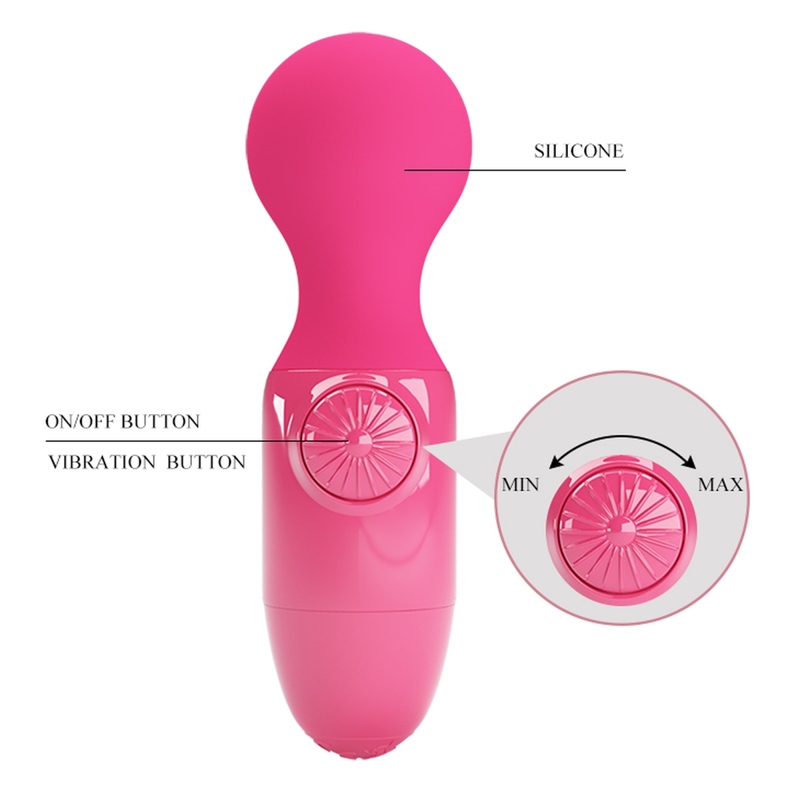 Мини-вибратор Pretty Love Little Cute розовый, 3.8 см