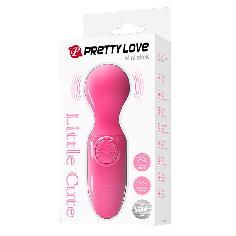 Мини-вибратор Pretty Love Little Cute розовый, 3.8 см
