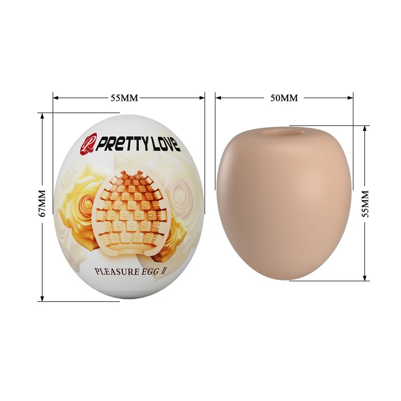 Мастурбатор яйцо Pretty Love Pleasure Egg бежевый