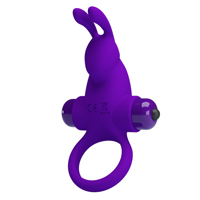 Кольцо эрекционное в виде кролика Pretty Love Vibrant Penis Ring 1 фиолетовое Кольцо эрекционное в виде кролика Pretty Love Vibrant Penis Ring 1 фиолетовое