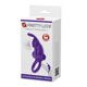 Кольцо эрекционное в виде кролика Pretty Love Vibrant Penis Ring 1 фиолетовое