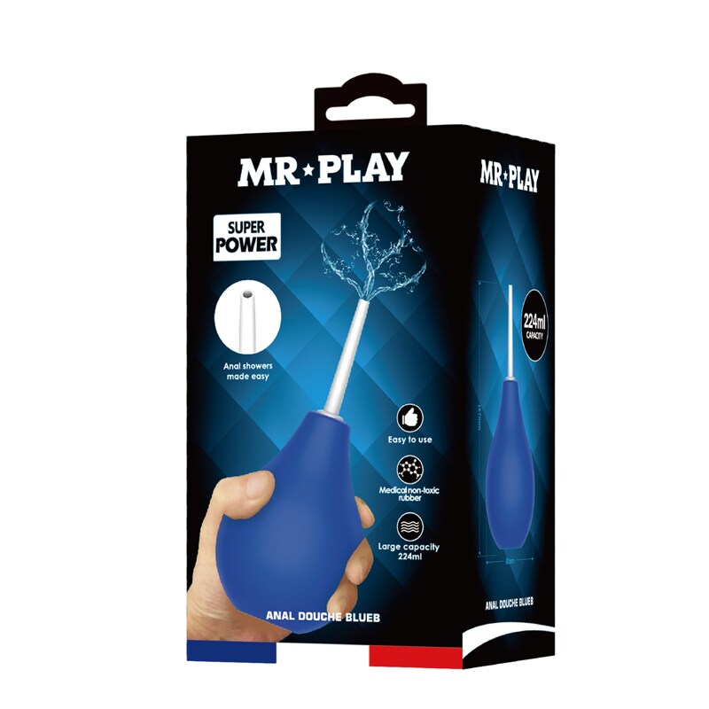 Анальный душ Pretty Love MR PLAY синий, 224 мл