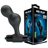 Анальний стимулятор з вібрацією Pretty Love MR PLAY, чорний, 10 х 3 см Анальний стимулятор з вібрацією Pretty Love MR PLAY, чорний, 10 х 3 см