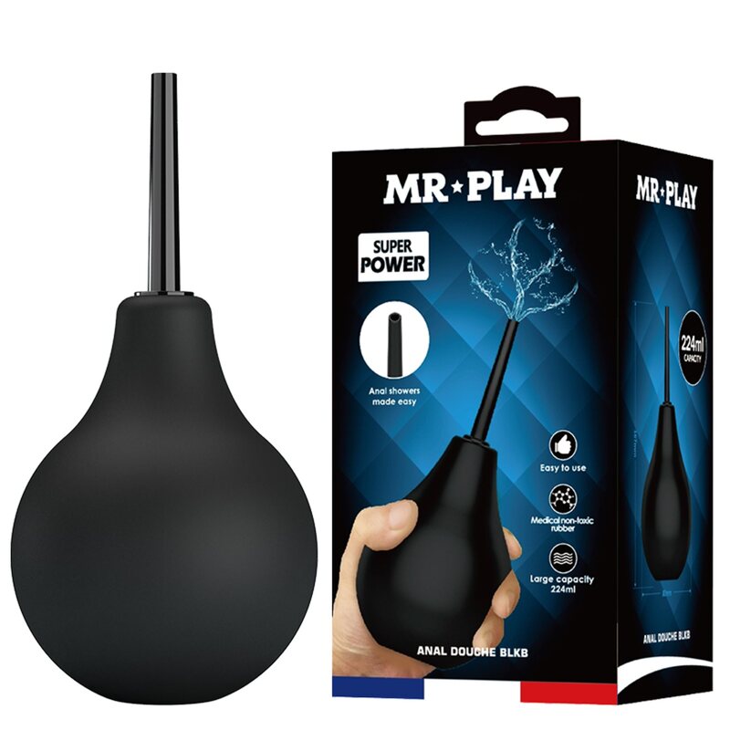 Анальный душ Pretty Love MR PLAY черный, 224 мл