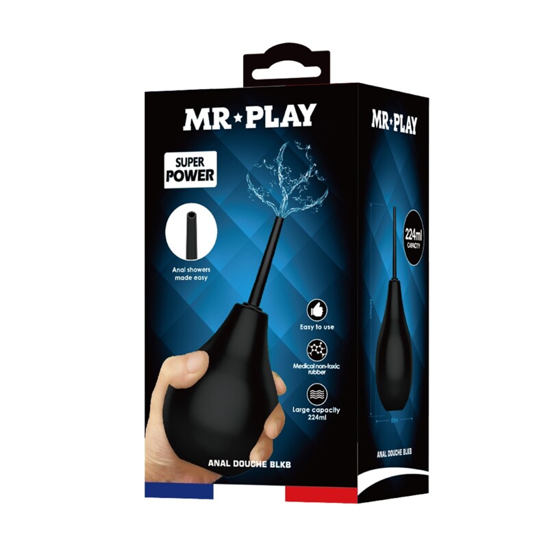 Анальный душ Pretty Love MR PLAY черный, 224 мл