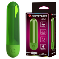 Вибропуля 10 вибраций PRETTY LOVE Kiwi глянцевая, красная, 8 х 1.8 см Вибропуля 10 вибраций PRETTY LOVE Kiwi глянцевая, красная, 8 х 1.8 см