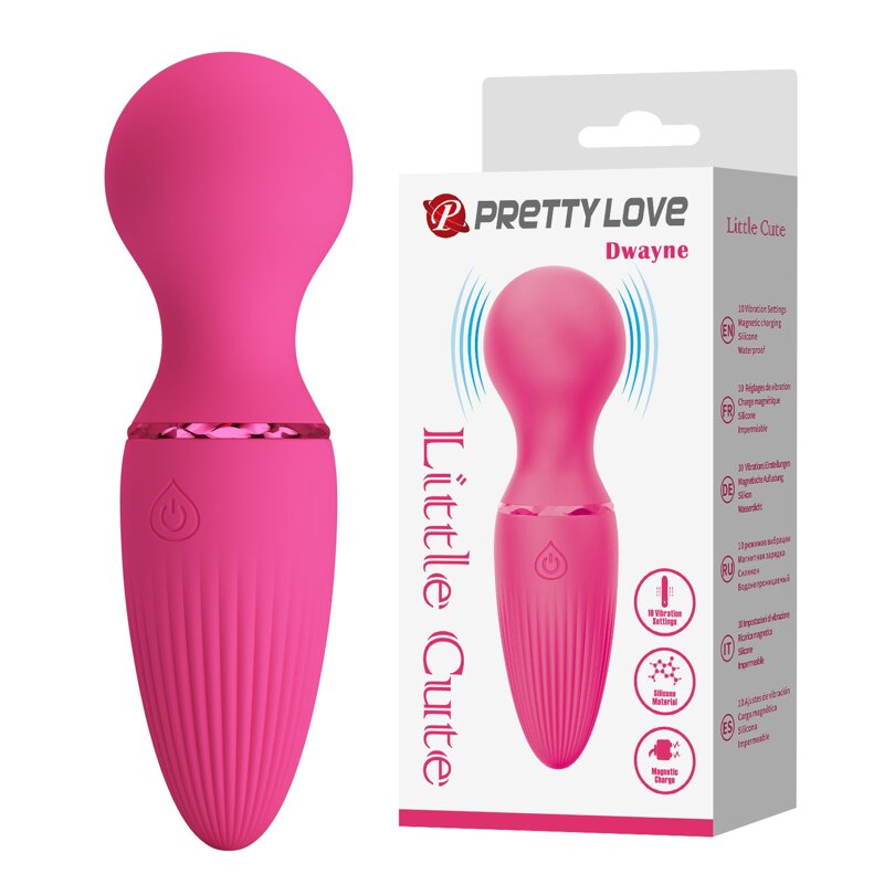 Вибратор для клитора Pretty Love Dwayne мини-микрофон, розовый, 12 х 3.7 см