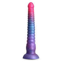 Фалоімітатор NS Novelties Colours Stacked рідкий силікон, рожево-синій, 23 см Фалоімітатор NS Novelties Colours Stacked рідкий силікон, рожево-синій, 23 см