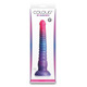 Фаллоимитатор NS Novelties Colours Stacked жидкий силикон, розово-синий, 23 см