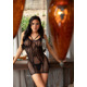 Бодистокинг Leg Avenue Heart Net Mini Dress One Size Black