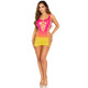Платье Leg Avenue Seamless Ombre Faux Lace Up Mini Dress One Size Sunset
