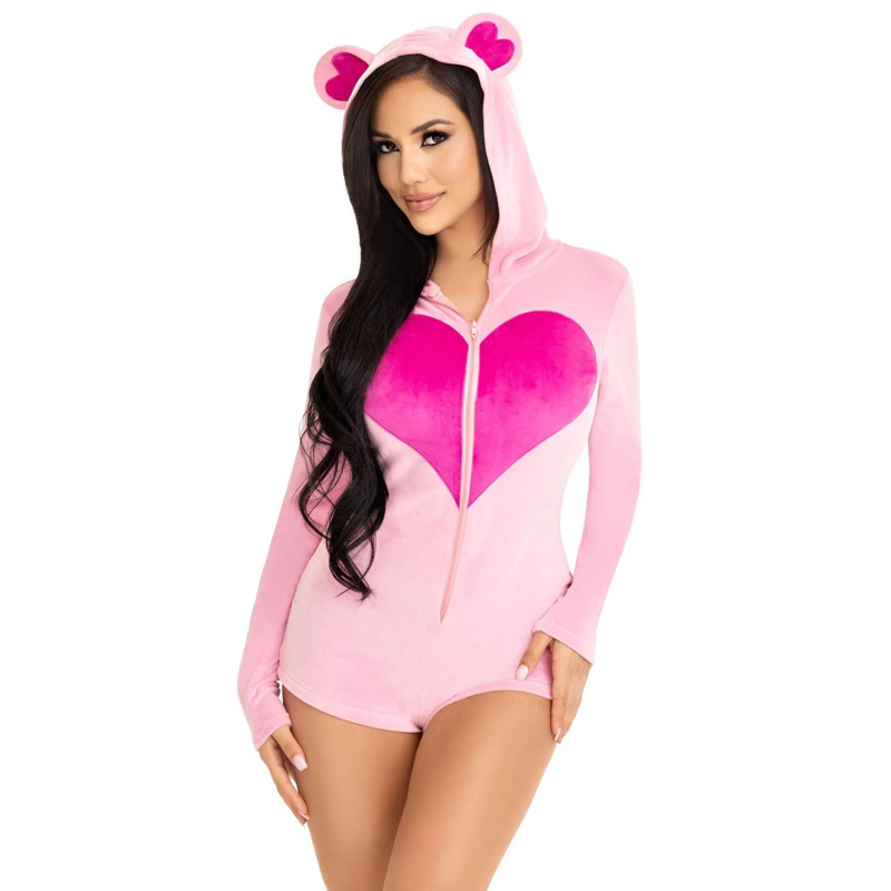 Комбинезон "Сладкий мишка" Leg Avenue Sweetheart Bear Velvet Romper M