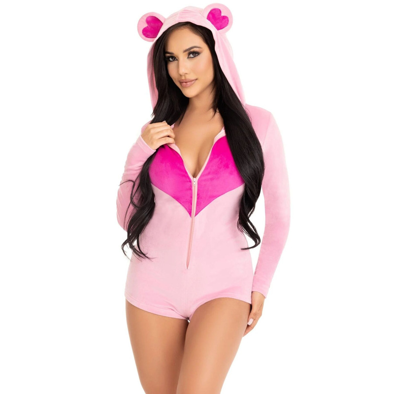 Комбинезон "Сладкий мишка" Leg Avenue Sweetheart Bear Velvet Romper M