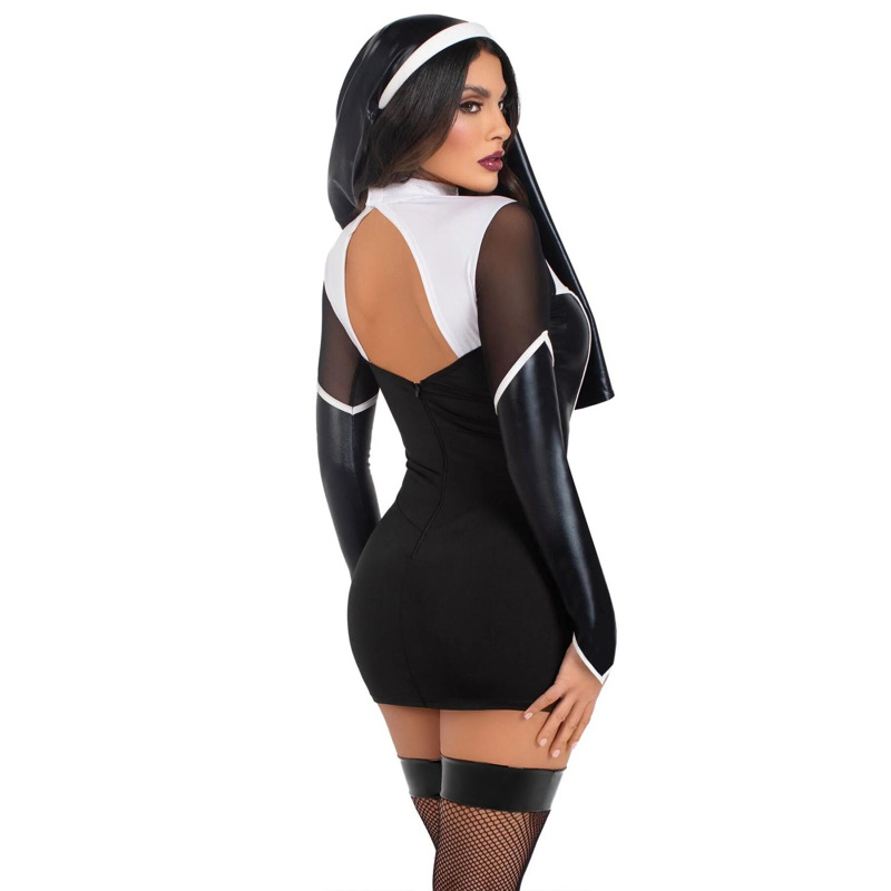 Костюм монашки Leg Avenue Holy Hottie Dress S