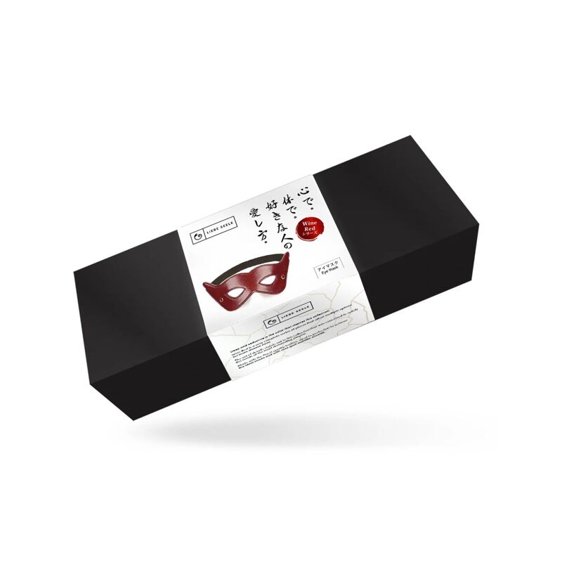 Кожаная маска на глаза Liebe Seele Wine Red Eye Mask