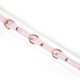 Ошейник с поводком Liebe Seele White & Pink Fairy Goat Leather Collar