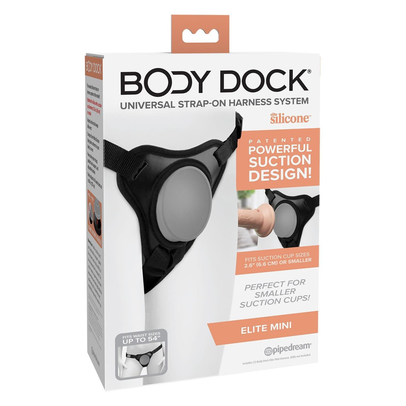 Трусики для страпона Pipedream Body Dock Elite Mini Harness, черные