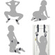 БДСМ-набор LOCKINK YEAHWOW Door Swing & Leg Spreader Bondage set