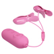 Виброзажымы для сосков Pretty Love Nipple Clip с электростимуляцией, розовые