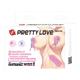 Виброзажымы для сосков Pretty Love Nipple Clip с электростимуляцией, розовые