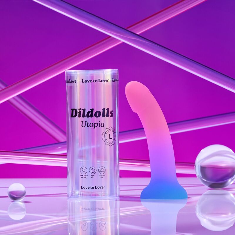 Дилдо с цветным градиентом Love To Love DILDOLLS - UTOPIA L ультрамягкий