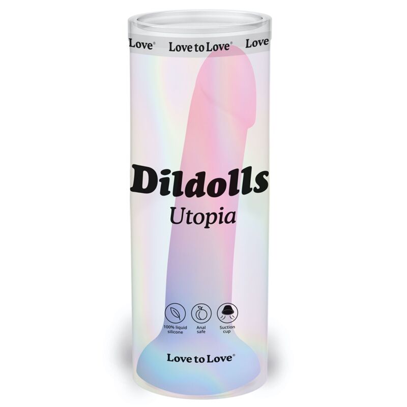 Дилдо с цветным градиентом Love To Love DILDOLLS - UTOPIA XL ультрамягкий