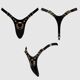 Трусики для страпона Strap-On-Me Leatherette Harness Fabulous - One Size - Black Glossy