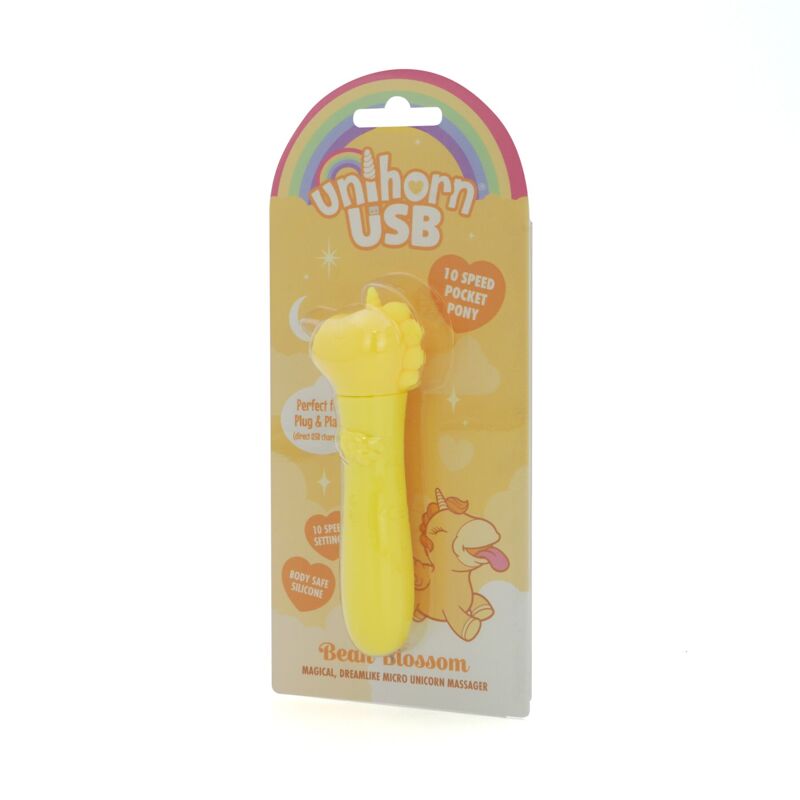 Вибратор-единорожка Unihorn USB Bullet - Bean Blossom, вибропуля, USB зарядка