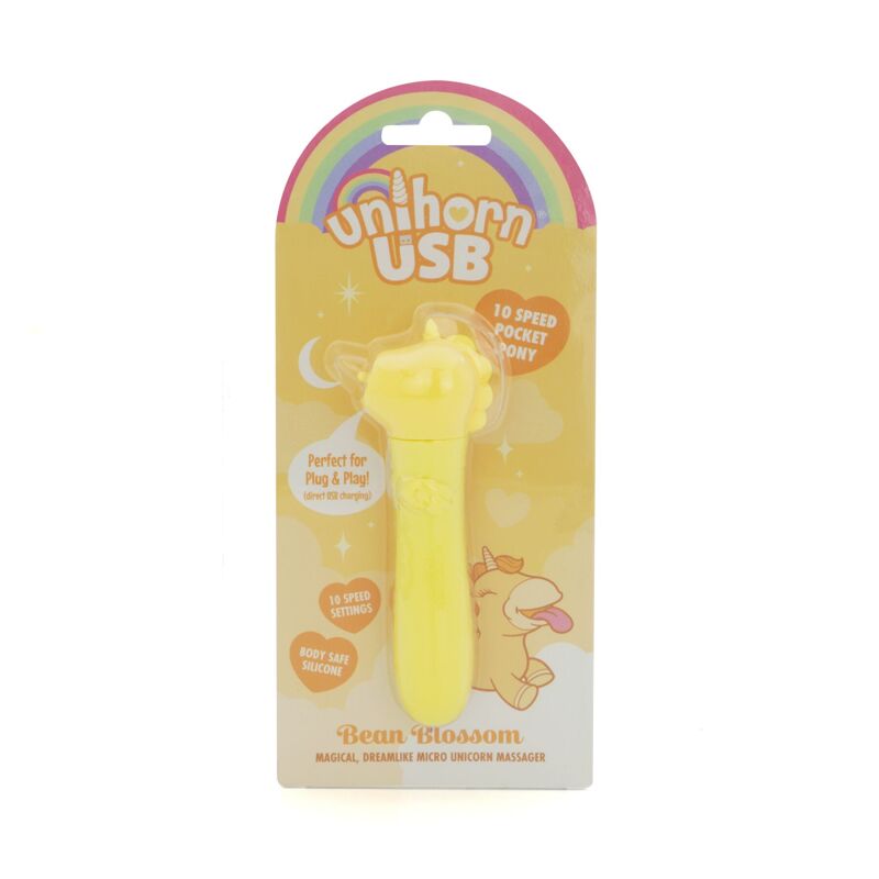 Вибратор-единорожка Unihorn USB Bullet - Bean Blossom, вибропуля, USB зарядка