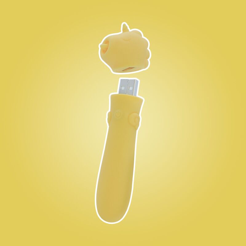 Вибратор-единорожка Unihorn USB Bullet - Bean Blossom, вибропуля, USB зарядка