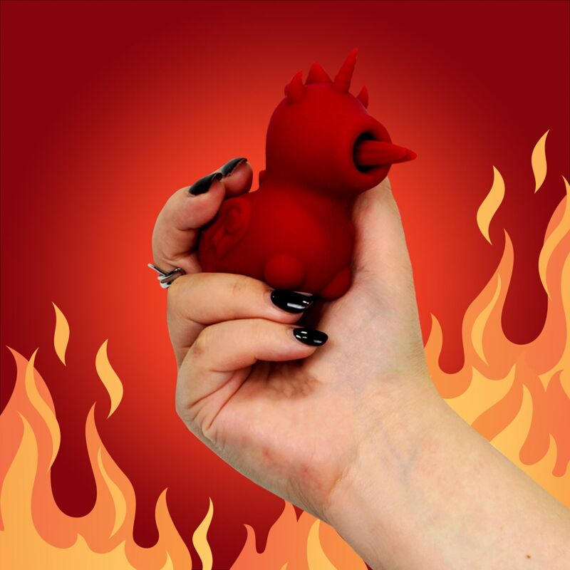 Вибратор-единорожка Unihorn - Blaze Diablo, ласкающий язычок