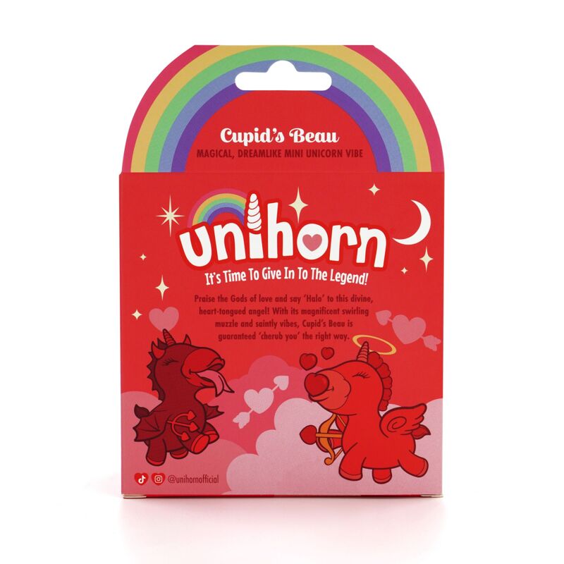 Вибратор-единорожка Unihorn - Cupid's Beau, массирующий язычок-сердечко