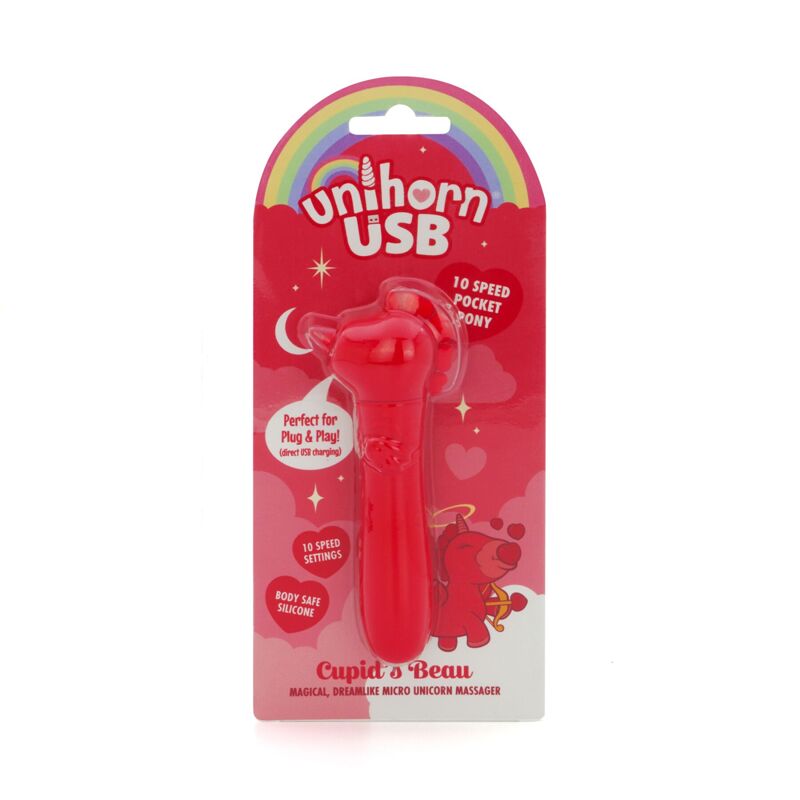 Вибратор-единорожка Unihorn USB Bullet - Cupid's Beau, вибропуля, USB зарядка