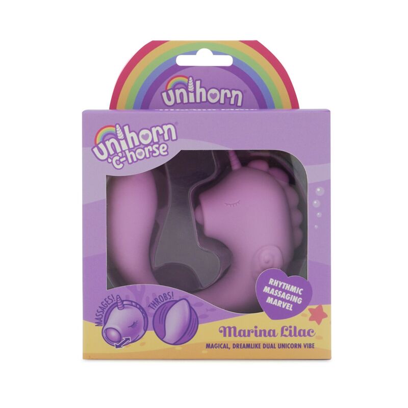 Вибратор-единорожка Unihorn - C Horse - Marina Lilac, вагинально-клиторальная стимуляция
