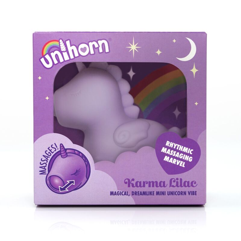 Вибратор-единорожка Unihorn - Karma Lilac, с пульсацией