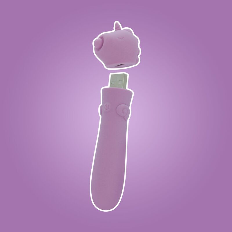 Вибратор-единорожка Unihorn USB Bullet - Karma Lilac, вибропуля, USB зарядка