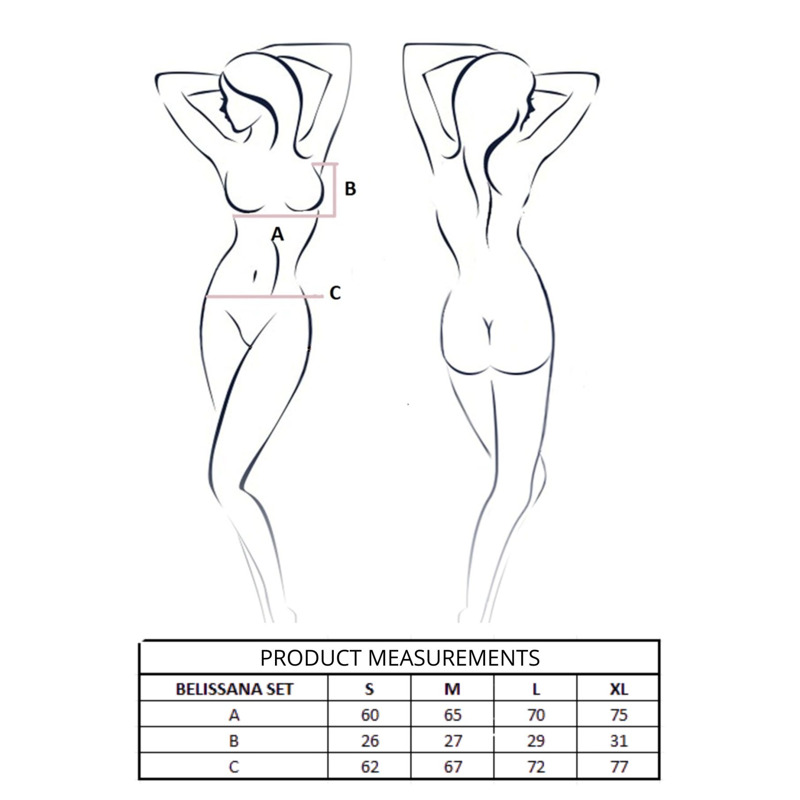 Комплект Passion BELISSANA SET white XL